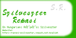 szilveszter repasi business card